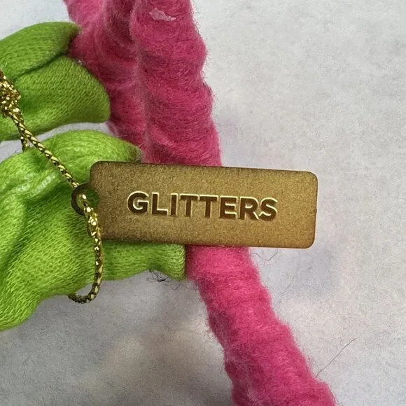 Hyde & Eek! Glitter Featherly Friends Halloween Bird Neon Pink 80's Skeleton NEW - Picture 7 of 12